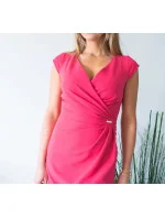 Dámské šaty model 18590146 Tmavě růžová - Jersa