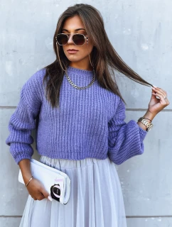 Dámsky oversize sveter BILLIS dark purple FashionStreet MY2230