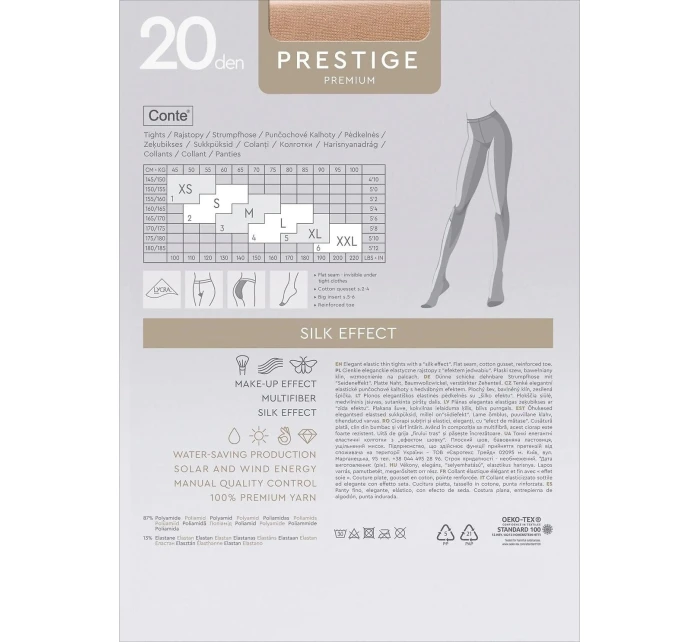 Conte Prestige 20 den pančuchy 5-XL Conte Prestige 20 den pančuchy 5-XL