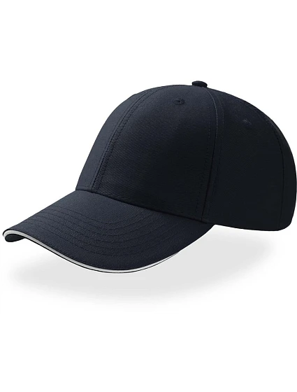 Atlantis Headwear Sport Sandwich 6-panelová bejzbalová čiapka „Sport Sandwich“ 33.0504 tmavomodrá/biela