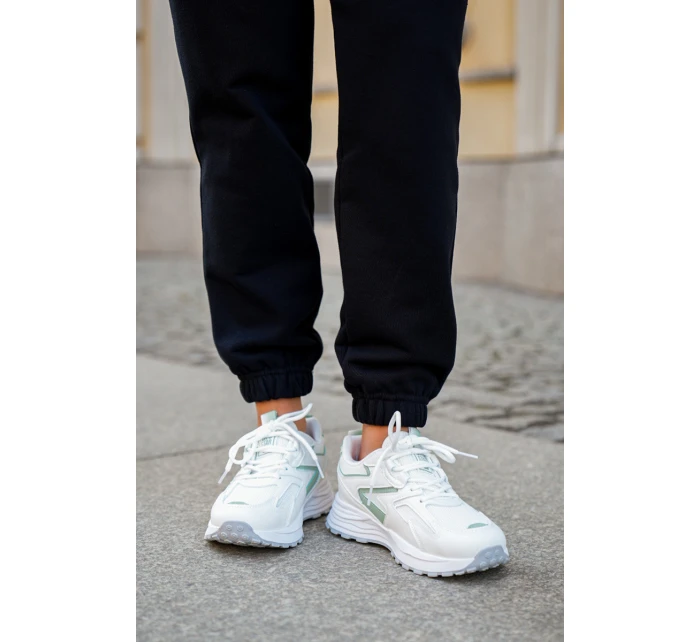 Buty Sportowe Damskie Big Star NN274A095 HI-POLY SYSTEM Biało-Zielone Buty Sportowe Damskie Big Star NN274A095 HI-POLY SYSTEM Biało-Zielone