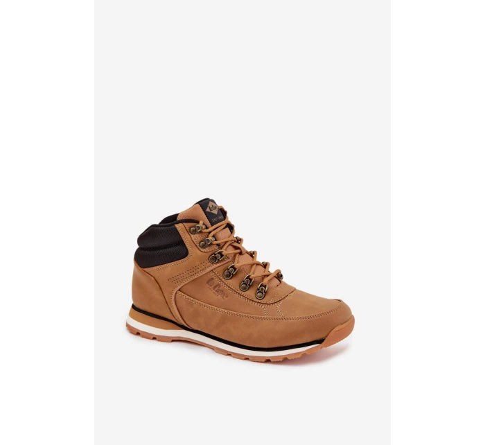Pánská treková obuv s teplou podšívkou Lee Cooper LCJ-25-03-3843M Camel