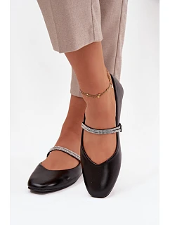 Dámske baleríny 2732 Ilirene black - Sweet Shoes