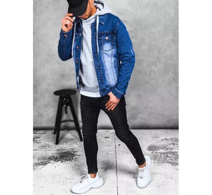 Pánska modrá džínsová bunda FashionStreet TX4365