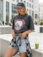 JOSHUA dámske tričko tmavosivé FashionStreet RY2630