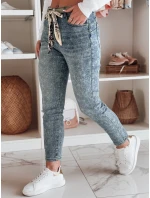 Dámské džínové kalhoty slim fit s páskem blue Dstreet model 21985340 - FashionStreet Dámské džínové kalhoty slim fit s páskem blue Dstreet model 21985340 - FashionStreet