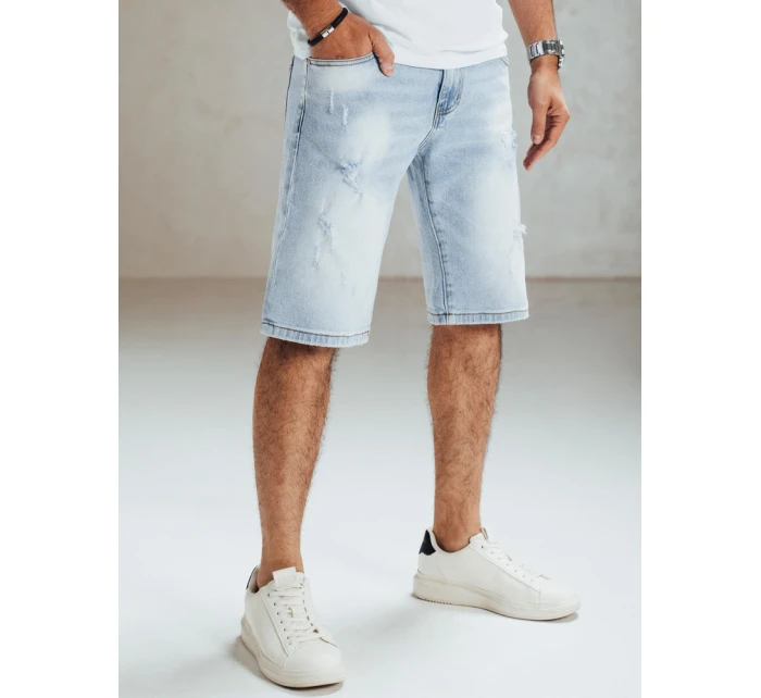 Pánske modré džínsové šortky FashionStreet SX2568 Pánske modré džínsové šortky FashionStreet SX2568