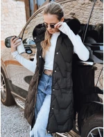 Dámska prešívaná vesta čierna FashionStreet TY5262