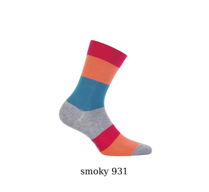 Pánske ponožky Wola Perfect Man vzorované W 94N03 Casual