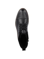 M model 20571632 vlněné zateplené kožené boty černé - Rieker