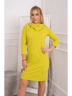 Šaty s kapucí a kapsami na kiwi Šaty s kapucí a kapsami na kiwi
