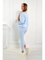 model 18752910 set mikina + top + legíny modrá - K-Fashion model 18752910 set mikina + top + legíny modrá - K-Fashion