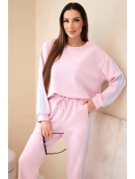 Dámska viskózna maslová súprava s tienidlami púdrovo ružová Dámska viskózna maslová súprava s tienidlami púdrovo ružová
