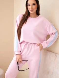 Dámska viskózna maslová súprava s tienidlami púdrovo ružová