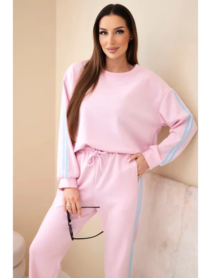 Dámska viskózna maslová súprava s tienidlami púdrovo ružová Dámska viskózna maslová súprava s tienidlami púdrovo ružová