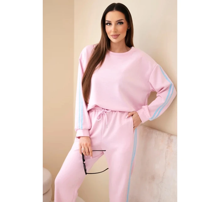 Dámska viskózna maslová súprava s tienidlami púdrovo ružová Dámska viskózna maslová súprava s tienidlami púdrovo ružová