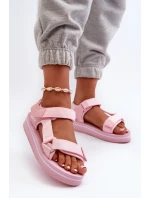 Dámské sandály na platformě Big Star model 21664478 růžové - Big Star Shoes