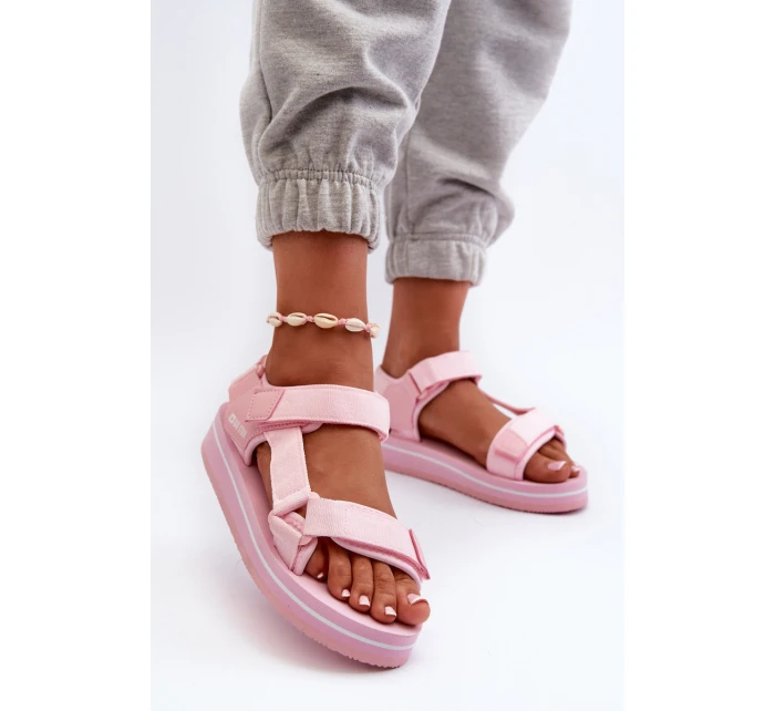 Dámské sandály na platformě Big Star model 21664478 růžové - Big Star Shoes