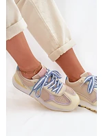 Dámské tenisky z eko kůže Žluté Kelira