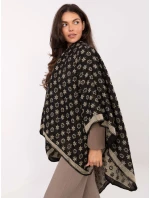 Pončo AT PN 7661.89 čierna a béžová Pončo AT PN 7661.89 čierna a béžová