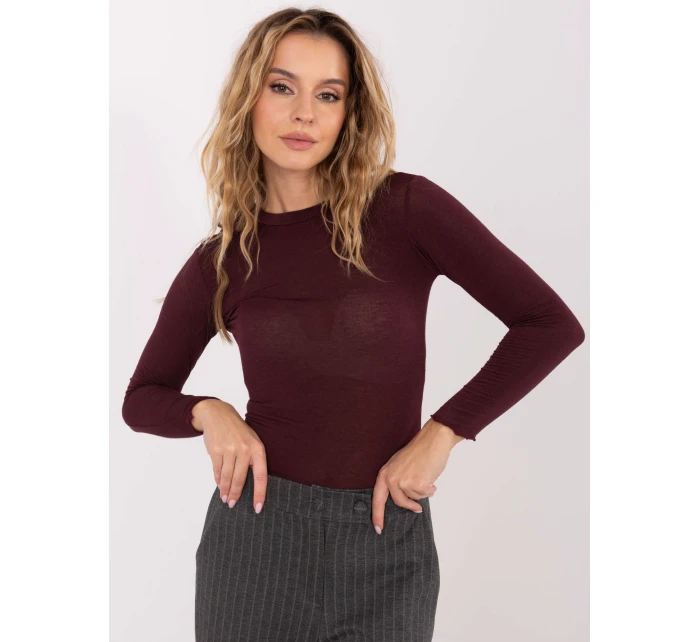 Bluzka IT BZ model 21757358 bordowy - FPrice Bluzka IT BZ model 21757358 bordowy - FPrice