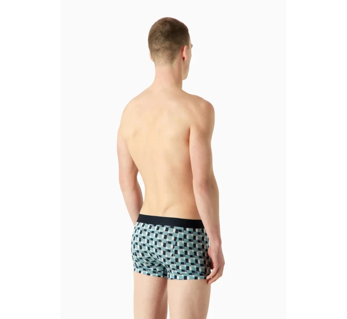 Pánske boxerky 111389 3F504 26642 zelenomodré - Emporio Armani Pánske boxerky 111389 3F504 26642 zelenomodré - Emporio Armani