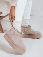 Dámské sněhule na platformě světle béžové Dstreet model 21992111 - FashionStreet