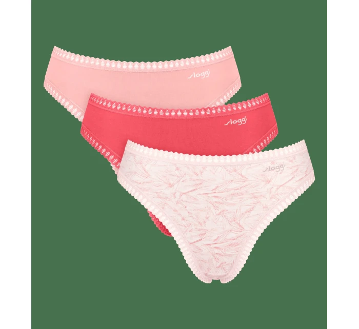 sloggi GO Crush High leg C3P - RED - SLOGGI RED - SLOGGI