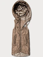 Tenké rukávy s kontrastným lemovaním Goodlookin brown (B8583-101)