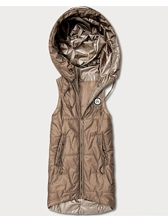 Tenké rukávy s kontrastným lemovaním Goodlookin brown (B8583-101)