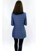 Dlouhá světle modrá prošívaná bunda model 5837772 - DREAM STONE