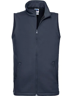 Pánská 2vrstvá smart softshellová vesta 10. french navy model 22462679 - Russell Athletic
