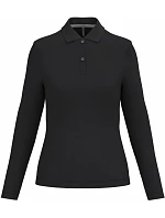 K 244 Dámské piqué polo s dlouhým rukávem model 22507031 black - Kariban K 244 Dámské piqué polo s dlouhým rukávem model 22507031 black - Kariban