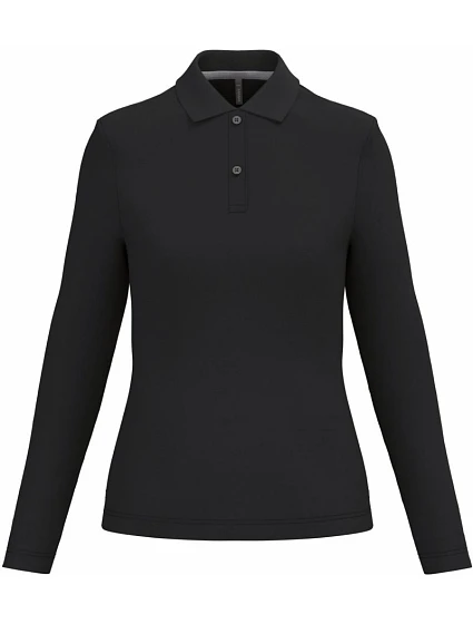 Kariban K 244 Dámske polo tričko s dlhým rukávom z piké 20.K244 čierne Kariban K 244 Dámske polo tričko s dlhým rukávom z piké 20.K244 čierne