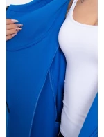 Zateplená mikina so zipsom nevädzovo modrá