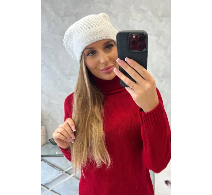 Dámska čiapka Neli K392 biela Dámska čiapka Neli K392 biela