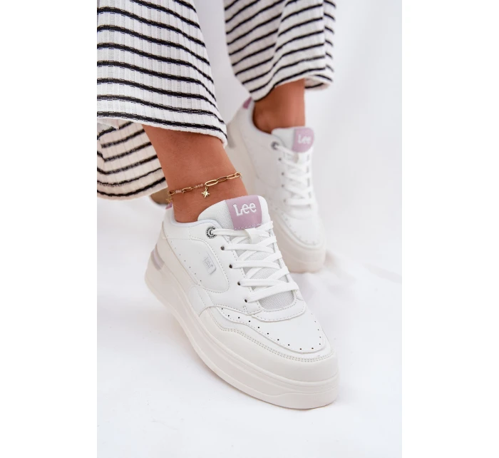 Dámské Tenisky Na Platformě  WOMEN LOW Bílé model 21695018 - Lee
