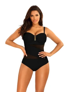 Dámske jednodielne plavky S8030CH3 Gold7 Black - Self