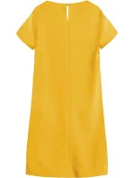 Žlté trapézové šaty (435ART)