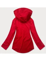 Červená mikina s asymetrickou spodní částí model 17059076 - J.STYLE Červená mikina s asymetrickou spodní částí model 17059076 - J.STYLE