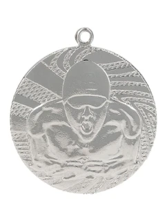 Strieborná medaila - plávanie - oceľová medaila