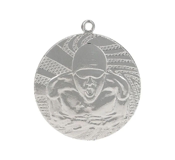 Strieborná medaila - plávanie - oceľová medaila