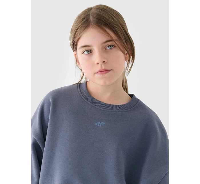 Dívčí mikina bez kapuce model 22117365 - 4F