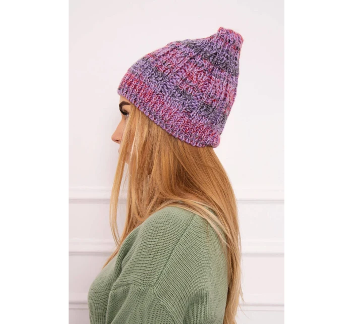 Fleecová čiapka Melisa K241 fialová+červená Fleecová čiapka Melisa K241 fialová+červená
