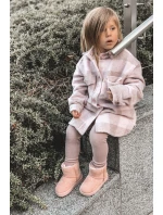 Dětské Teplé Sněhule Semišové Růžové model 21520878 - Boto