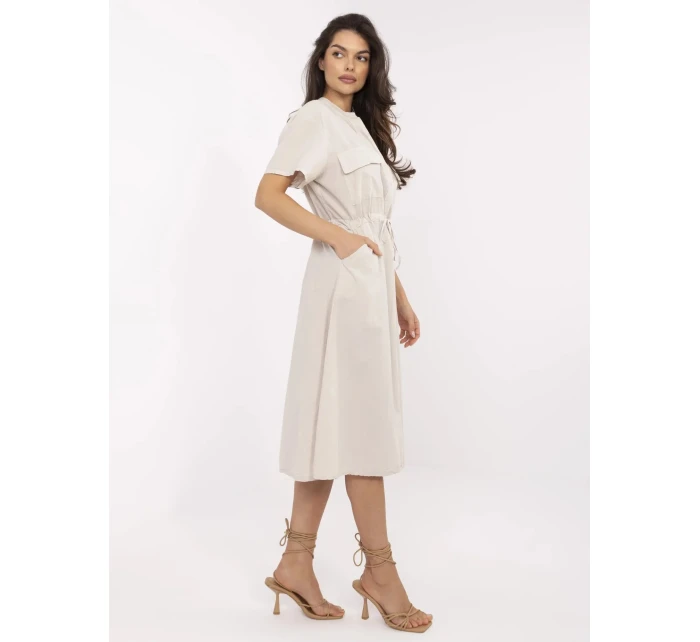 Šaty MI SK 109898.68 béžové Šaty MI SK 109898.68 béžové