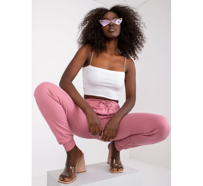 Tepláky TW DR 1033.16P tmavo ružová