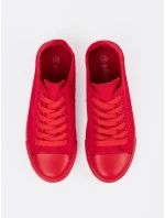 Pohodlné červené tenisky pre ženy bez podpätku Pohodlné červené tenisky pre ženy bez podpätku