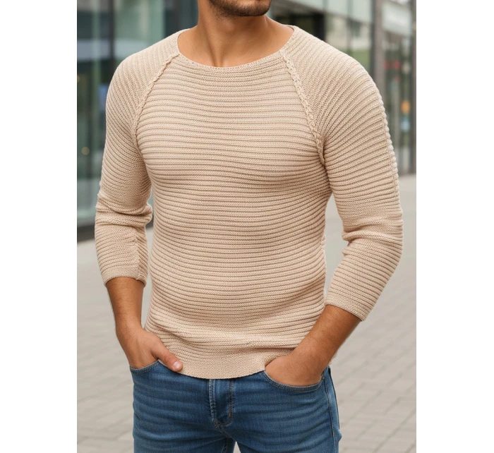 Pánsky béžový pulóver WX1578