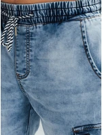 Pánske džínsové šortky modré Dstreet SX2553